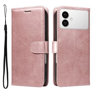 Samsung Galaxy S26 Edge Cover with Carrying strap - Rose gold