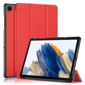 Samsung Galaxy Tab A11 Plus/A9 Plus Etui Tri-Fold PU-lær - Rød