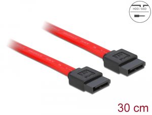 Delock SATA 3 Gb/s Kabel 30cm - Rød