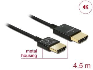 Delock Høyhastighets HDMI-kabel med Ethernet Aktiv, 4,5 m