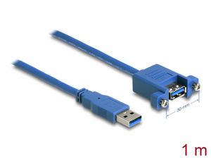 Delock USB 5 Gbps Kabel Typ-A Stecker til USB 5 Gbps Typ-A Buchse zum Einbau 1m