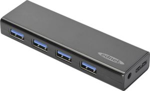 ednet USB 3.0 HUB, 4-port Data transfer up to 5GB, 5V/2A Hubb