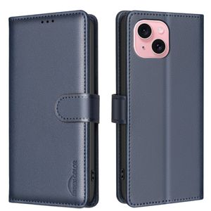 BINFEN COLOR iPhone 13/14 Wallet Cover RFID Blocking - Blue