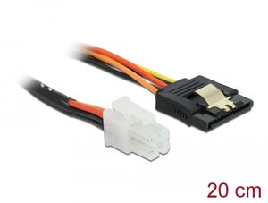 Delock P4-hane till SATA 15-polig honkontaktkabel, 20 cm