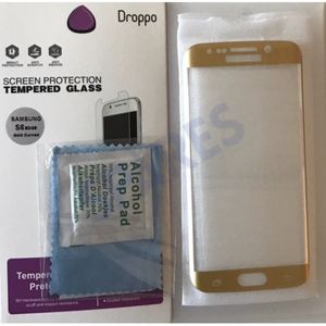Droppo Tempered Glass S6 Edge Gold Curved 0,3mm