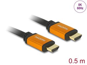 Delock Høyhastighets HDMI-kabel 48 Gbps 8K 60 Hz 0,5 m