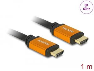 Delock Høyhastighets HDMI-kabel 48 Gbps 8K 60 Hz 1 m