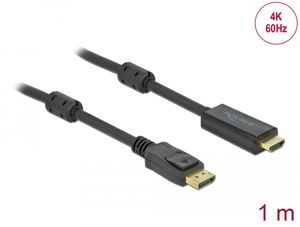 Delock Aktiv DisplayPort 1.2 till HDMI-kabel 4K 60 Hz 1 m