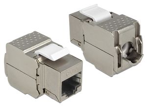 Delock keystone-modul RJ45 hona till LSA Cat.6 STP – silver