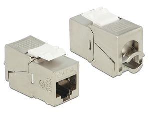 Delock Keystone-modul RJ45 hona till LSA Cat.6A STP – Silver