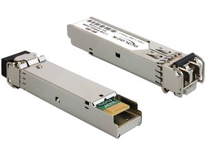 Delock SFP-moduuli 1000Base-SX MM 850 nm – hopea
