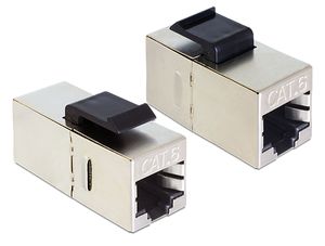 Delock Keystone-moduuli RJ45 - RJ45 Cat.6 – musta