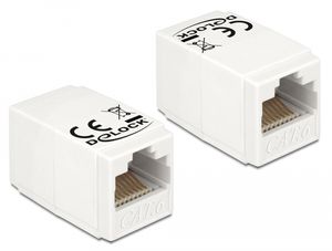 Delock-sovitin RJ45 naaras - naaras Cat.6 UTP