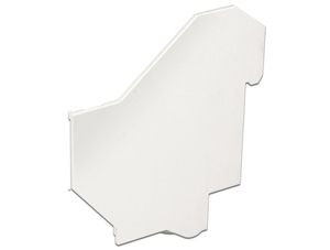 Delock Keystone-skal til DIN-skinnemontering – Hvid