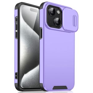 iPhone 15 Kuori Liukuvalla Kamerasuojalla – Violetti