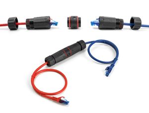 Delock kabelkontakt RJ45 hona till RJ45 hona Cat.6A vattentät