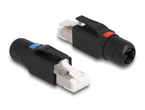 Delock RJ45-kontakt fältmontering Cat.6A – Silver