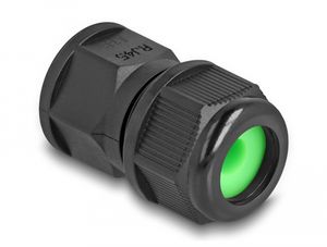 Delock genomgångskoppling för RJ45-nätverkskablar – svart