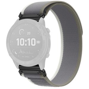 Garmin Fenix 8 Pro/Quatix 8 51mm elastisk klokkerem i nylon – grønn/grå