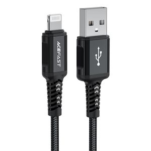 Acefast MFI USB–Lightning kabel 1.8m 2.4A svart