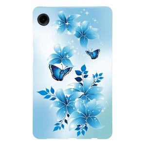 Samsung Galaxy Tab A11/A9 Deksel med trykk – Blå sommerfugl