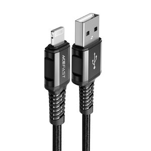 Acefast cable MFI USB - Lightning 1.2m, 2.4A svart