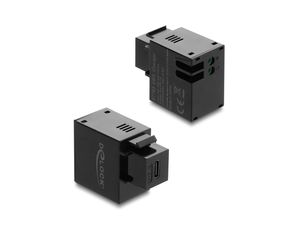 Delock Keystone-modul USB-C-ladeport – svart