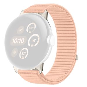 Google Pixel Watch 4 45 mm jne. Kellonranneke Nylon - Vaaleanpunainen