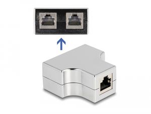 Delock RJ45 Splitter / T-adapter Cat.5e – Silver