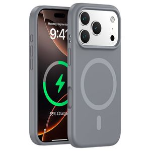 iPhone 18 Pro Max/17 Pro Max MagSafe-kompatibelt deksel – Grå