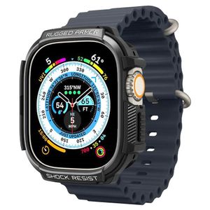 Spigen Apple Watch Ultra 4/3/2/1 49mm kuori Rugged Armor - Musta