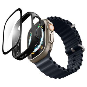 Spigen Apple Watch Ultra 4/3/2/1 49mm kuori Thin Fit 360 - Musta