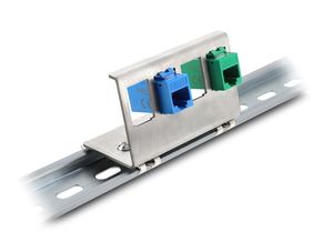 Delock Keystone-metallikiinnike - 4 porttia DIN-kiskoon