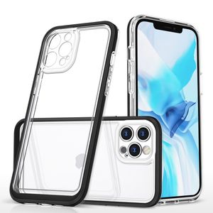iPhone 12 Pro Max 3-i-1 Hybrid Skal med Stötdämpande Ram - Transparent/Svart