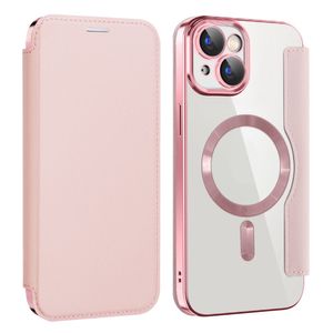 AMORUS iPhone 15 Plus Kotelo MagSafe - Vaaleanpunainen