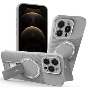 iPhone 12 Pro Max Deksel med Stativ - Grå