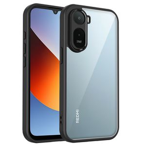Xiaomi Poco C85x 5G/Redmi A7 Pro Skal Stötsäker Transparent - Svart