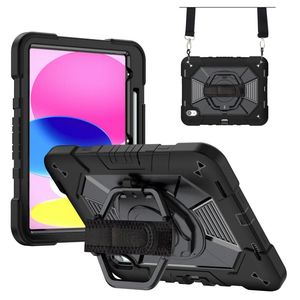 iPad A16 11" 2025/10.9" 2024 Cover med standfunktion / skulderrem / holder til styluspen - Sort
