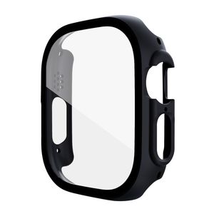 Apple Watch Ultra 3/Ultra 2/Ultra 49 mm deksel med skjermbeskytter i herdet glass – svart
