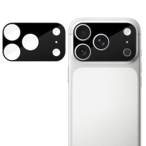 iPhone 18 Pro Linsskydd Full Cover Härdat Glas HD AR - Svart