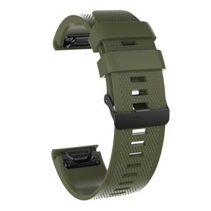 Garmin Fenix 5X/5X Plus/3/3 HR Urrem med Sort Spænde - Grøn