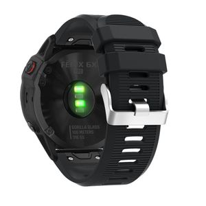 Garmin Fenix 7X/6X/5X etc. Urrem med Metalspænde - Sort