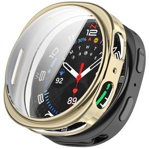 Samsung Galaxy Watch9 44mm TPU-deksel med skjermbeskytter - Gull