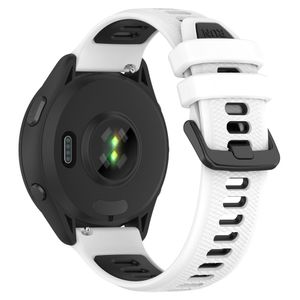 Samsung Galaxy Watch/Garmin Vivomove/Venu etc. Klockarmband Silikon – Vit/Svart