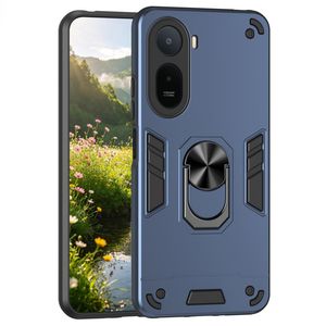 Xiaomi Poco C85x 5G/Redmi A7 Pro Skal med Ringhållare - Blå
