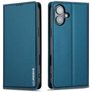 LC.IMEEKE iPhone 17 Wallet Cover - Blue