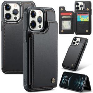 CASEME iPhone 12 Pro Max Deksel med Lommebok - Svart