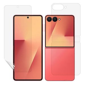 Samsung Galaxy Z Flip8 Skærmbeskyttelse sæt 3 stk. TPU+PET med Hængselbeskyttelse