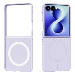 ABEEL Samsung Galaxy Z Flip8 MagSafe kuori silikonista - Violetti