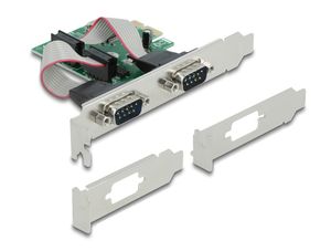 Delock PCI Express x1 -kortti 2 x RS-232 -sarjaporttiin